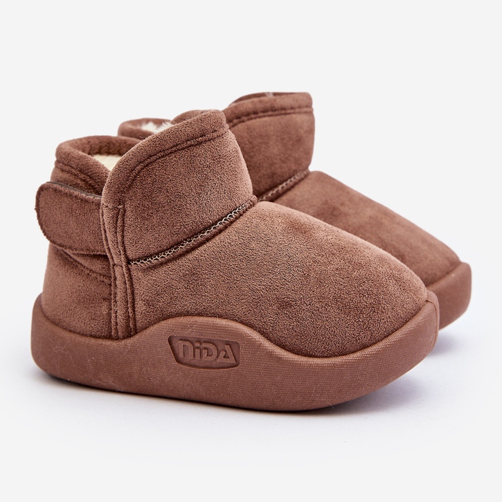 Gyermek barna Benigna szőrme szigetelt hócsizma 1