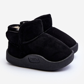 Fekete Benigna gyerek hócsizma szőrme béléssel 1 Fekete Benigna gyerek hócsizma szőrme béléssel 1