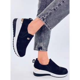 Hense fekete ék alakú cipő 2