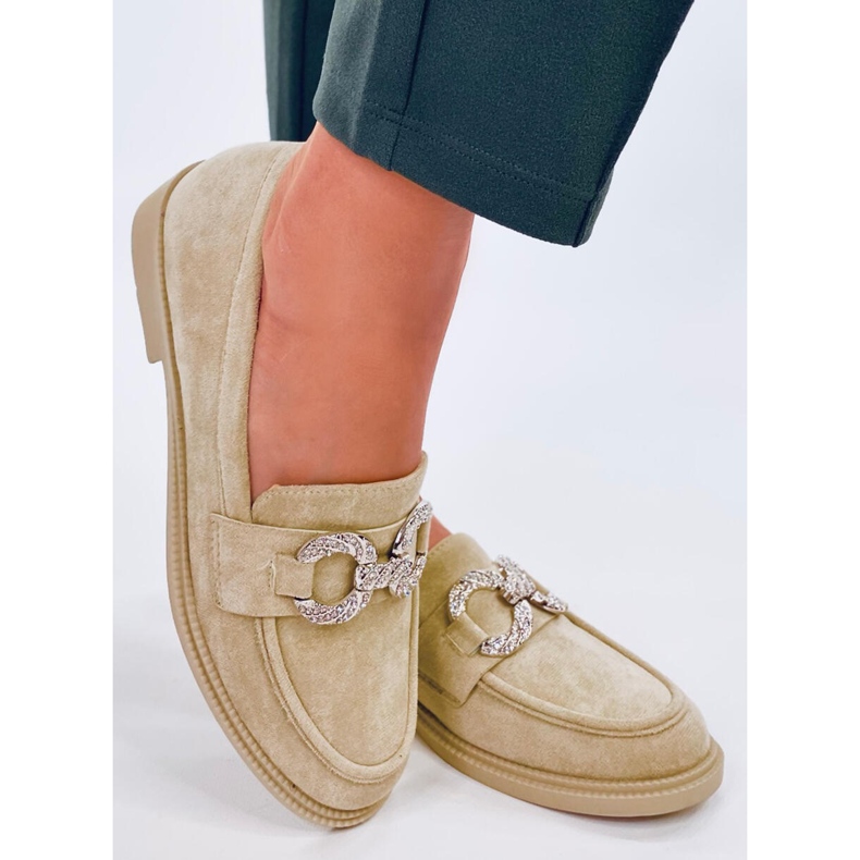 Klasszikus Daimer Green velúr mokaszinok zöld 2