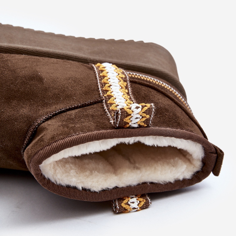 Platform hócsizma sötétzöld Udra mintával 1