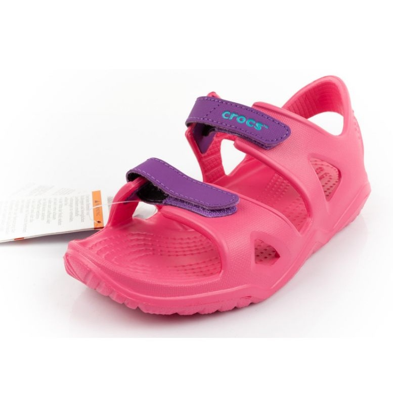 Crocs Swiftwater Jr 204988-600 szandál rózsaszín 1