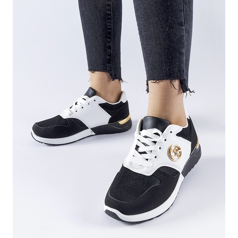 Fekete-fehér Almenno sportcipő 1