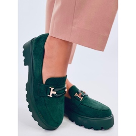 Ralfes Green női velúr mokaszinok zöld 1