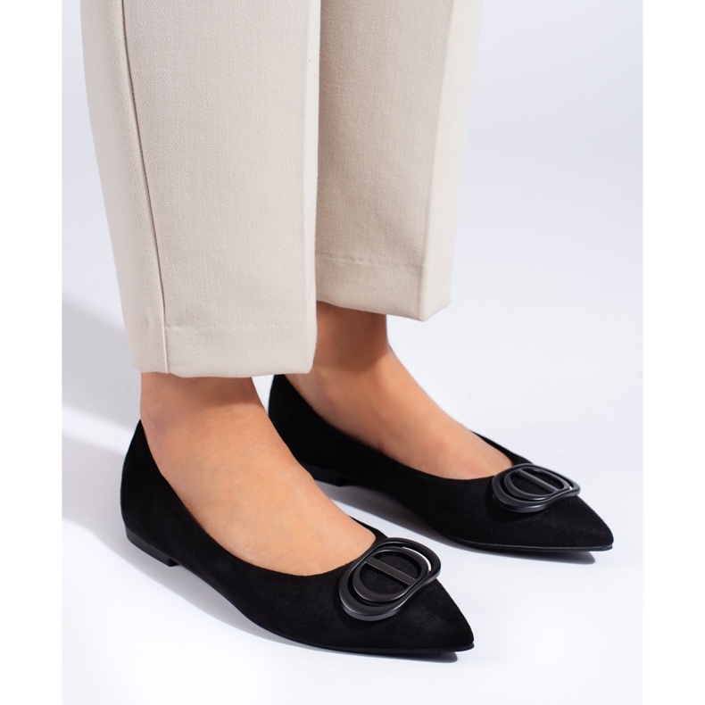 Seastar Velúr balerinák díszítéssel fekete 1