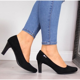 Sergio Leone W SK39T fekete velúr pumpák 2