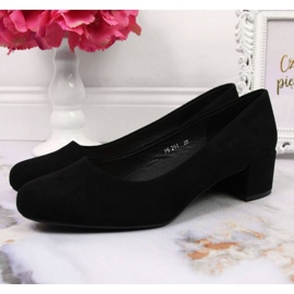 Sergio Leone W SK354C velúr blokkszivattyúk, fekete 2