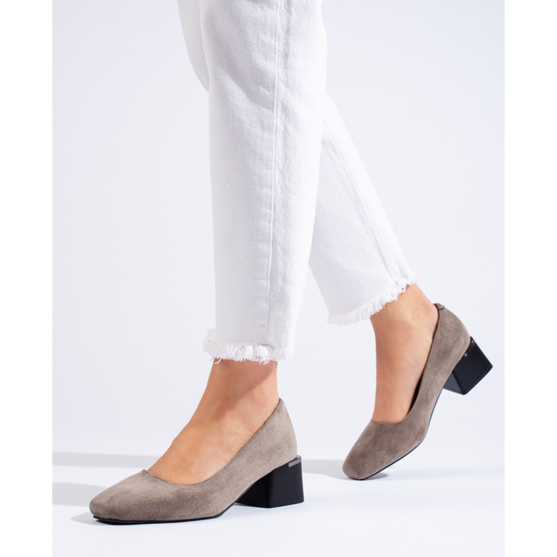 Stílusos pumpák magas sarkú La.Fi szürke 1