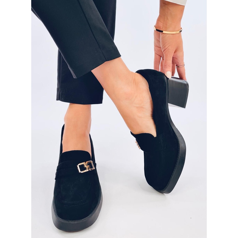 Corinai Black magas sarkú cipó fekete 2