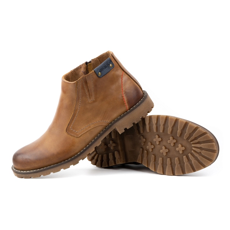 Olivier Hőszigetelt férfi csizma 815 piros barna 3