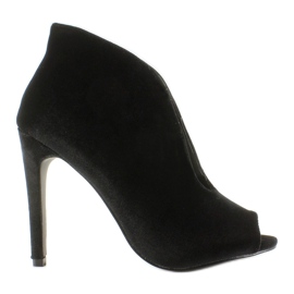 Velvet pumps csizma 8751 Fekete 2