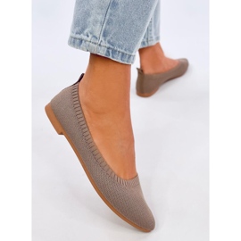 Kreiss Khaki áttört balettlakások barna 2