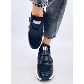 Moulton Black wedge tornacipő tépőzárral fekete 1