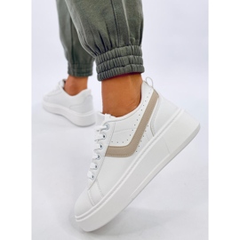 Emmas Beige platform tornacipő fehér 2