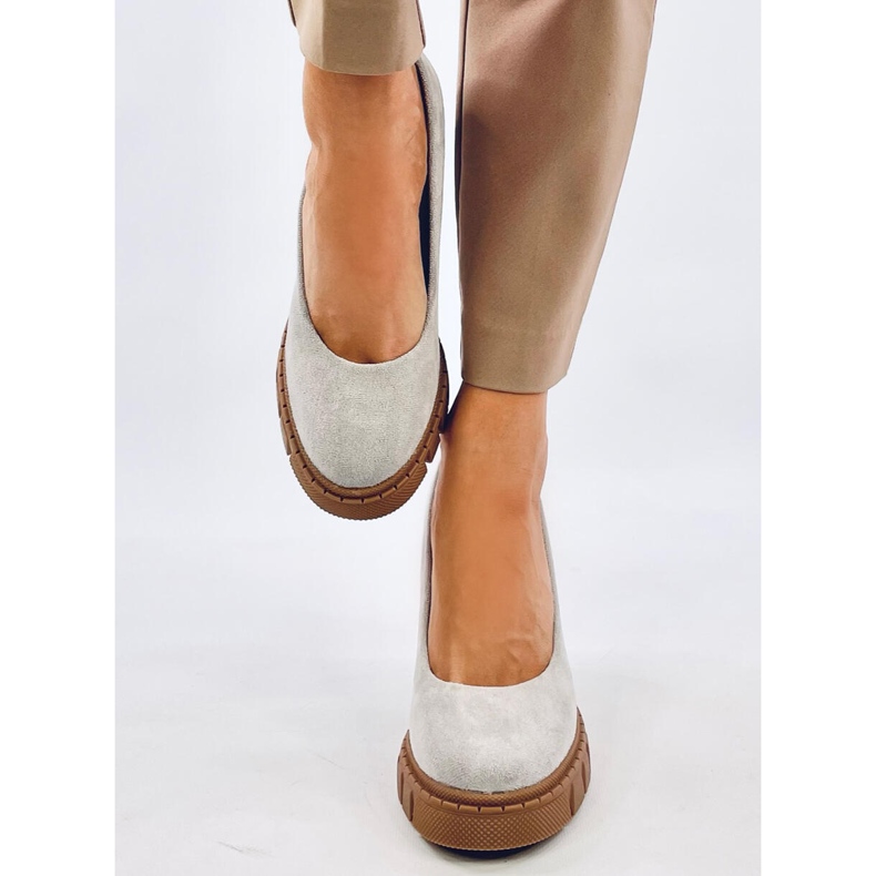 Angela Grey magassarkú és platformpumpák szürke 1 Angela Grey magassarkú és platformpumpák szürke 1