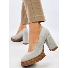 Angela Grey magassarkú és platformpumpák szürke 2 Angela Grey magassarkú és platformpumpák szürke 2