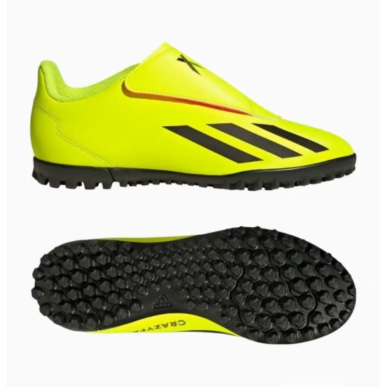 Adidas X Crazyfast Club Vel Tf Jr IF0713 cipő sárga 1 Adidas X Crazyfast Club Vel Tf Jr IF0713 cipő sárga 1