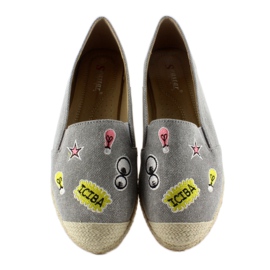 Espadrillák JH21p szürke foltokkal 1