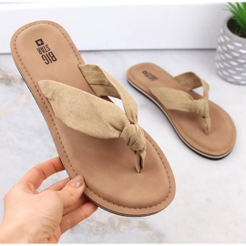 Női bézs flip-flop Big Star LL274623 1