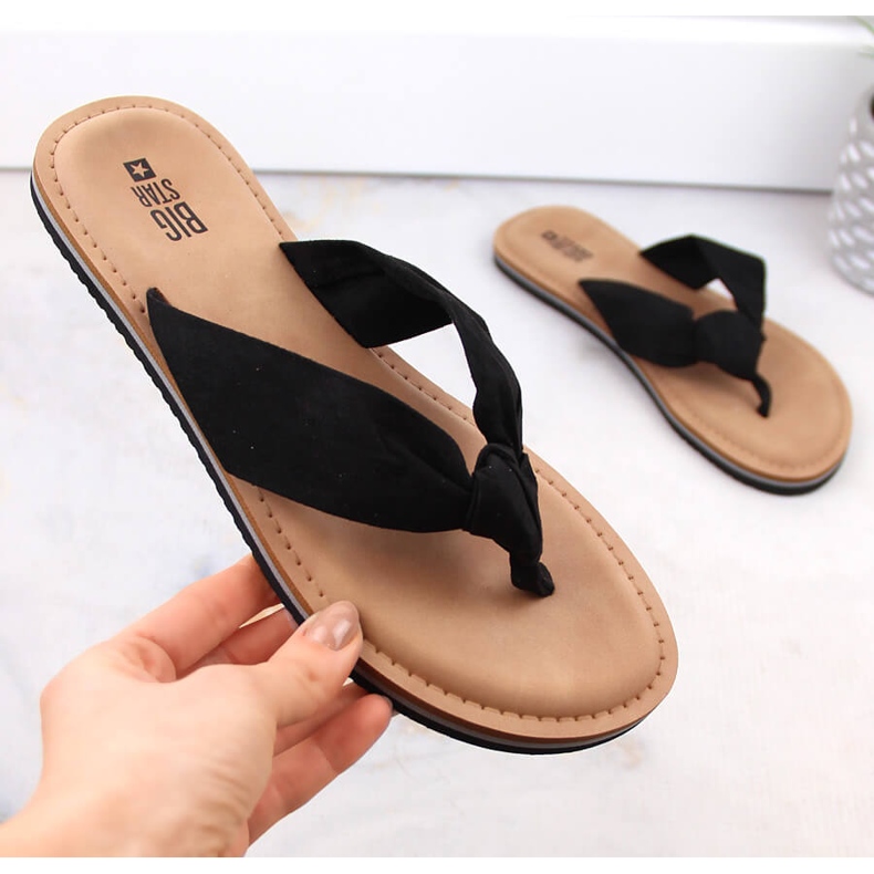 Női fekete flip-flop Big Star LL274625 1