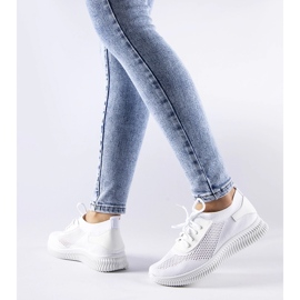 Pierantonio fehér áttört tornacipő 1