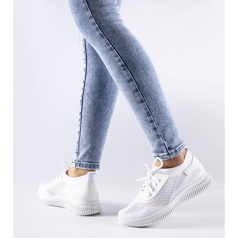 Pierantonio fehér áttört tornacipő 1