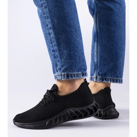 Fekete szövet tornacipő Derek 1