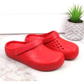 Női papucs kroks piros Big Star II275004 2