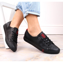 Alacsony felső eko bőr fekete Big Star GG274007 2