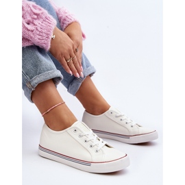 Női Eco bőr tornacipő fehér Lirean 2