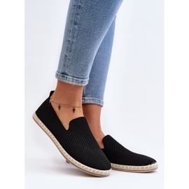 Black Harmonie női bebújós espadrillák fekete 2