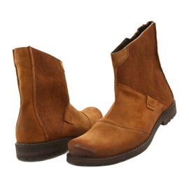 Olivier Bőr férfi csizma 553KZ piros barna 6