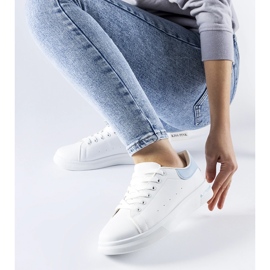 Fehér és kék Leland tornacipő 2