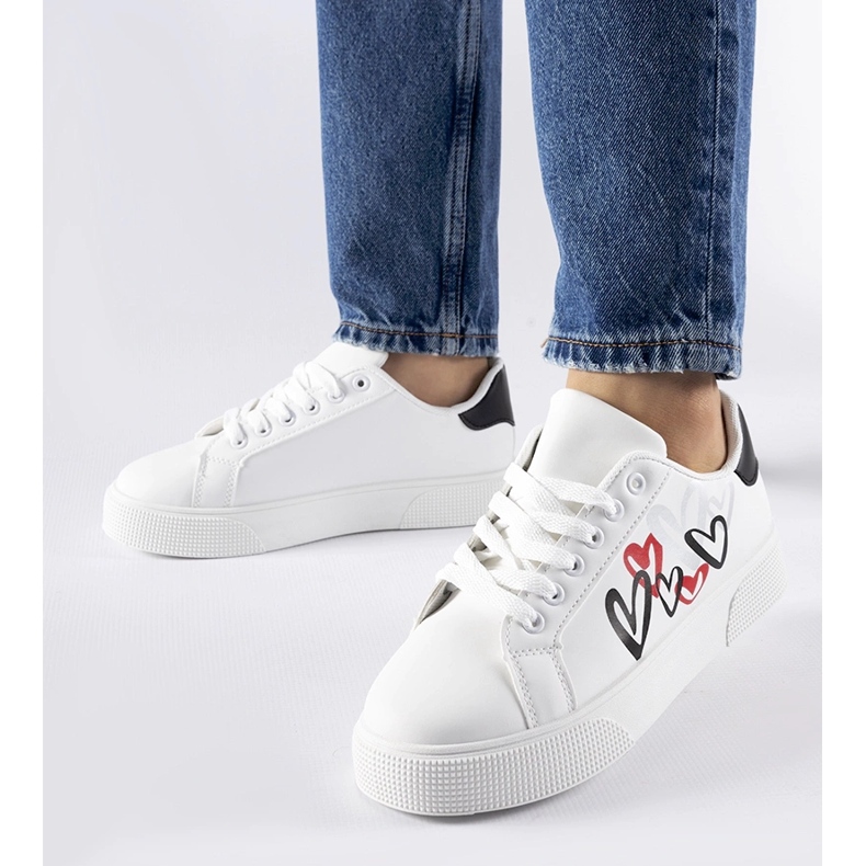 Fehér tornacipő a Montclair platformon 1