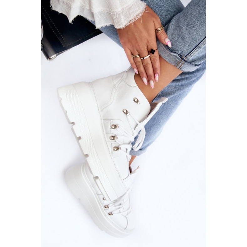 Zazoo 3416 bőr női sportcipő fehér 1