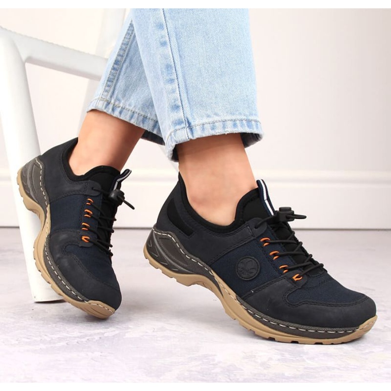 Kényelmes Rieker W RKR644 cipő, sötétkék 2 Kényelmes Rieker W RKR644 cipő, sötétkék 2