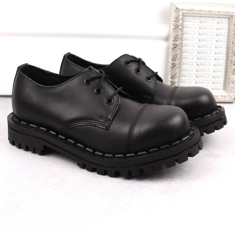 Gregor M GRE1206B bőrcsizma, fekete 1