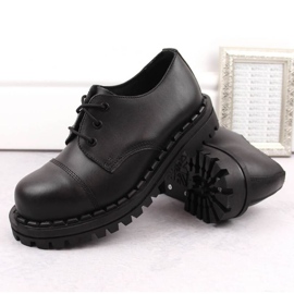 Gregor M GRE1206B bőrcsizma, fekete 2