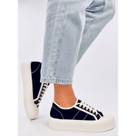 Női tornacipők a Dors Black platformon fekete 2