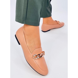 Addison Nude Chain Loafers bézs 2