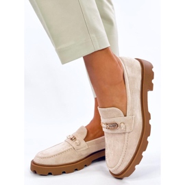 Molla Beige női mokaszinok bézs 2