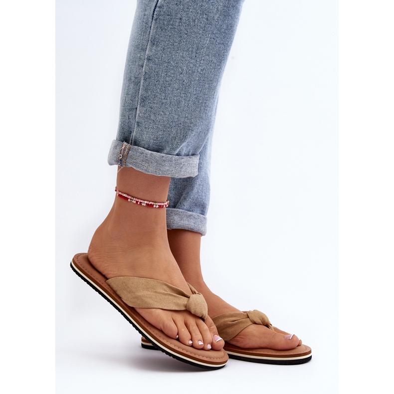 Női papucs Big Star LL274623 Bézs 2