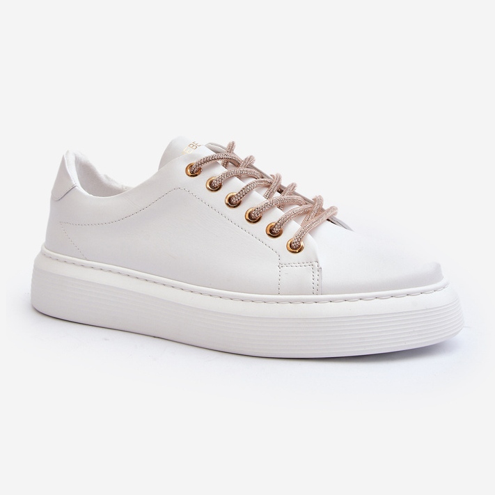 Bőr női sportcipő CheBello 4362 fehér 2