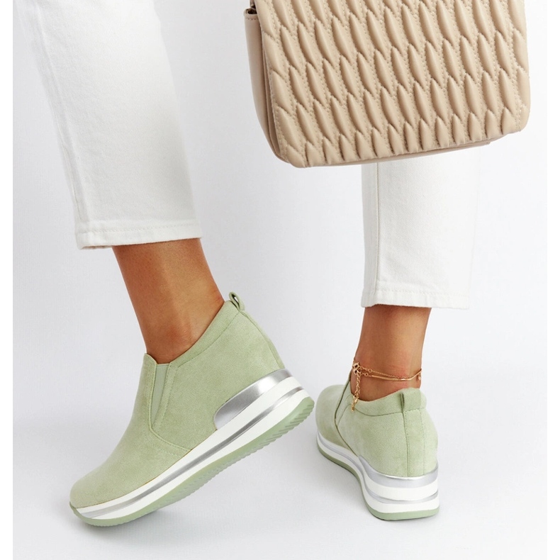 Zöld Alquippa wedge tornacipő 1