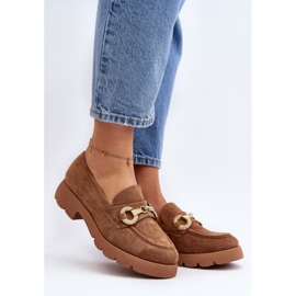 Női mokaszin teve Railenes díszítéssel barna 2 Női mokaszin teve Railenes díszítéssel barna 2