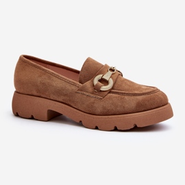 Női mokaszin teve Railenes díszítéssel barna 1 Női mokaszin teve Railenes díszítéssel barna 1