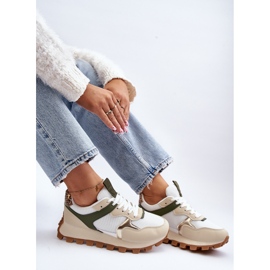 Női tornacipő Sportcipő Bézs-zöld Ralita 1