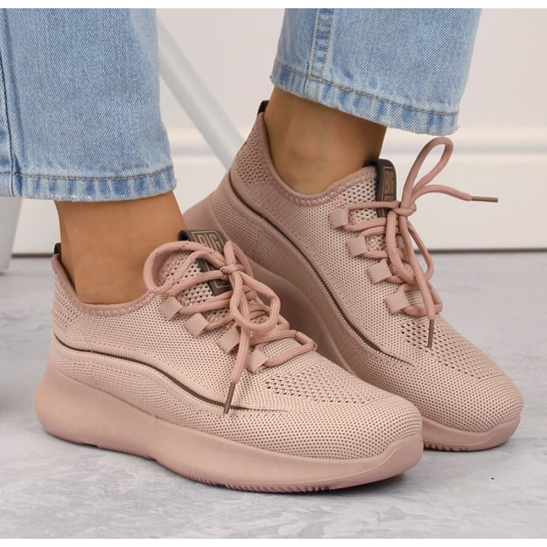 Big Star W INT1961C meztelen áttört sportcipő rózsaszín 2