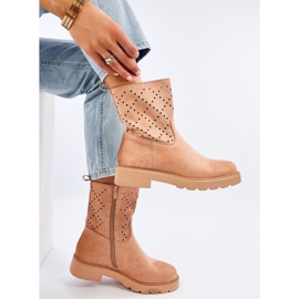Issey Khaki áttört csizma bézs 1 Issey Khaki áttört csizma bézs 1