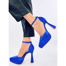 Carlie Navy platformszivattyúk kék 2 Carlie Navy platformszivattyúk kék 2